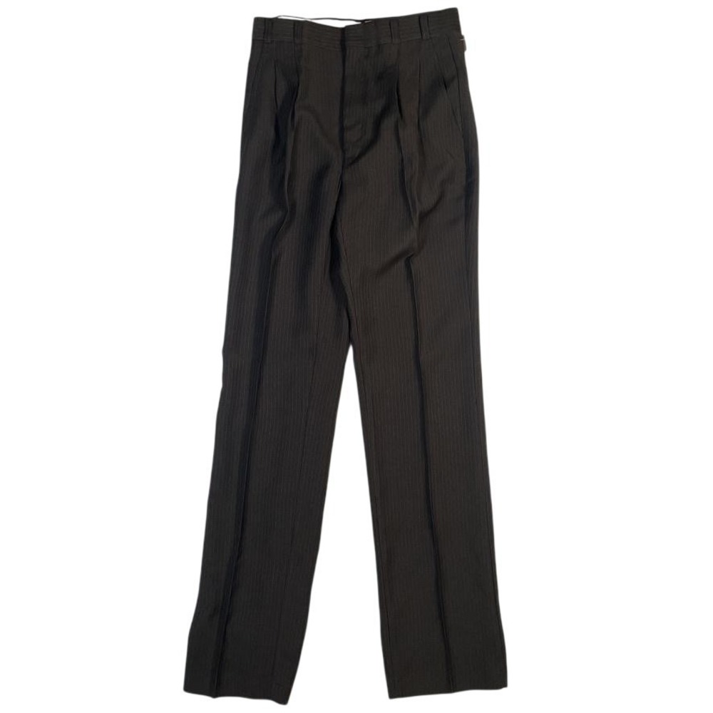 Vintage Angels Flight Dress Pants Mens 30x36 Gray Dacron Pinstripe USA 70s NOS